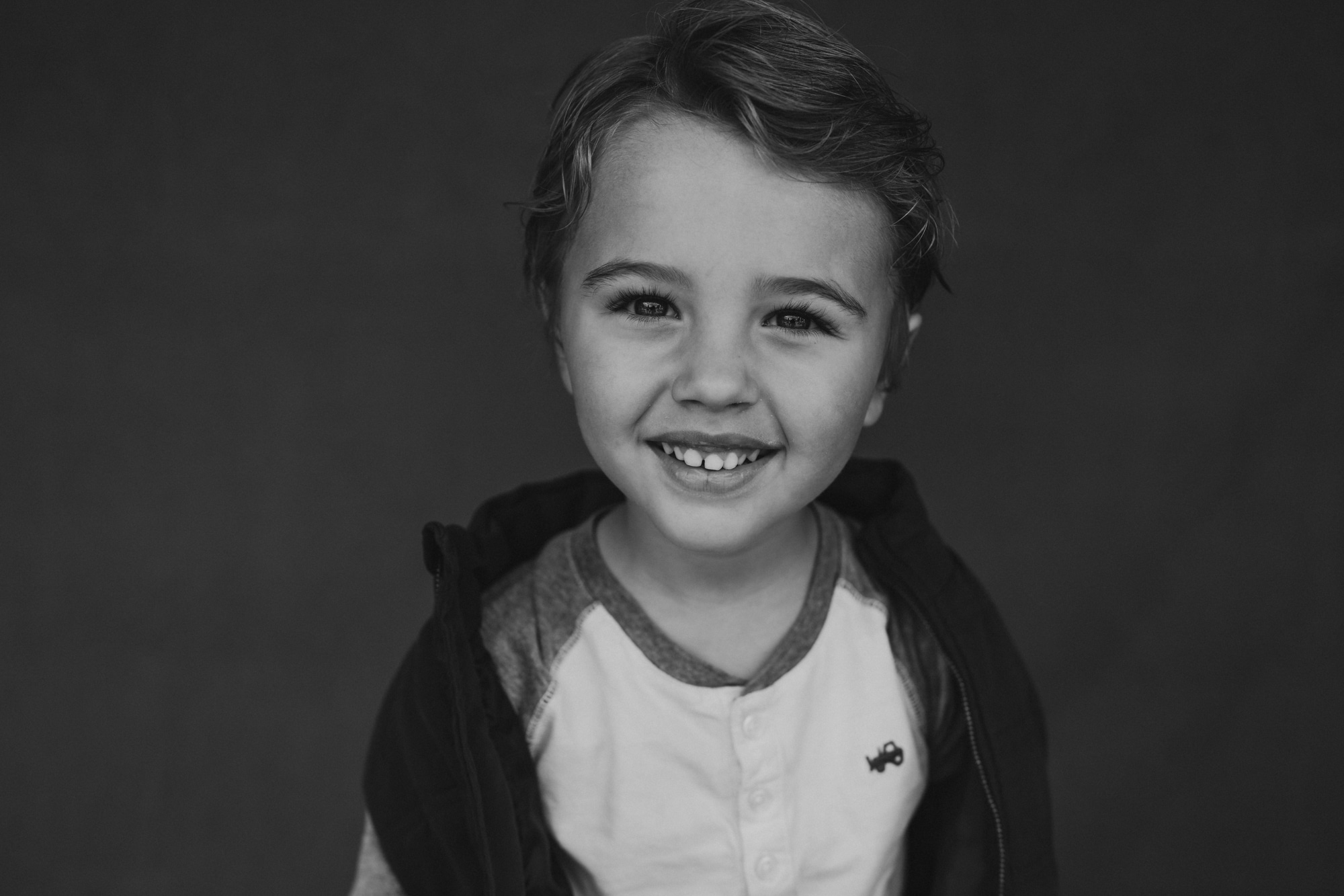 Little boy smiling during school photography session | Love Michelle Photography