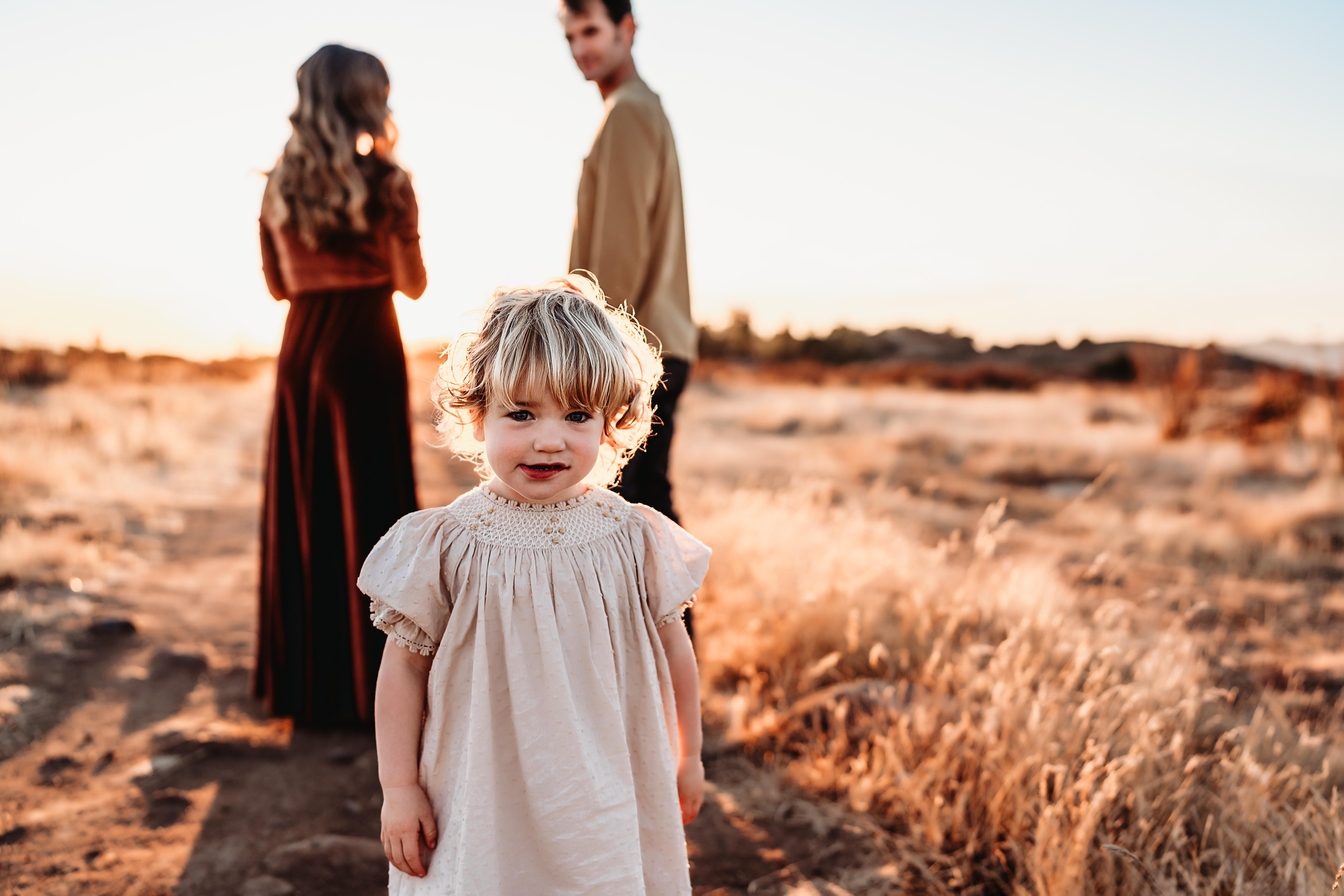 family posing for fall family photos in san diego